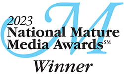 Vi at Aventura 2023 National Mature Media Awards Winner logo. 